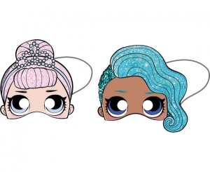 Maski papierowe LOL Glitterati 6 szt