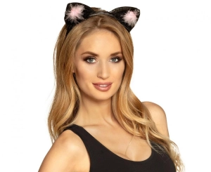 Opaska "Kotek Różowy Puszek"