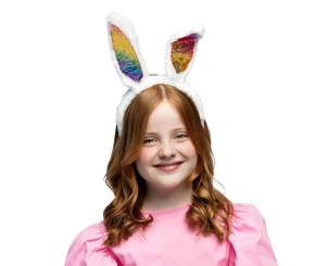 Opaska tęczowy Króliczek rozm. uniw.