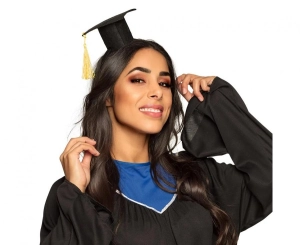 Opaska z czapką Absolwenta czarna