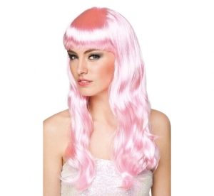 Peruka "Chique" jasny róż