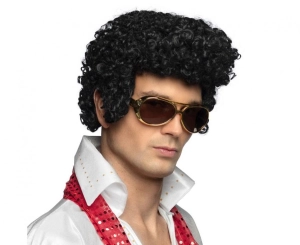 Peruka "Elvis" czarna