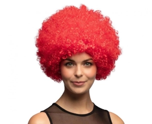 Peruka Afro czerwona