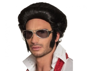 Peruka czarna męska ROCK ' N ROLL