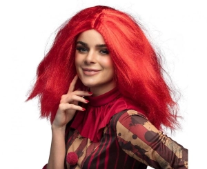 Peruka czerwona Pani Klaun