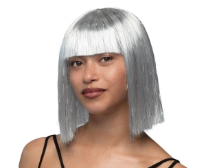 Peruka Gigi biało-srebrna