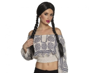 Peruka Natascha warkocze czarna