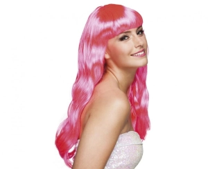 Peruka Elegancka Dziewczyna  różowa