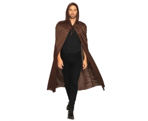 Peleryna z kapturem Dust brązowa 180 cm