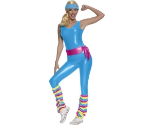 Strój dla dorosłych Barbie (kombinezon opaska pasek ocieplacze na nogi) rozm. L