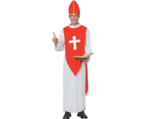 Strój dla dorosłych Biskup (szata nakrycie głowy pasek) rozm.56