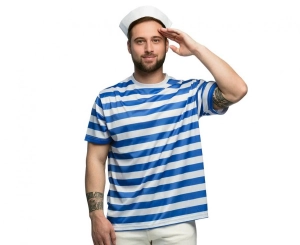 Strój dla dorosłych Marynarz (koszulka czapka) rozm. M/L