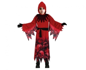 Strój dla dzieci Czerwony Demon (szata) rozm. 130/140 cm