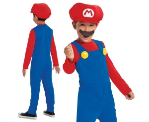 Strój Mario Fancy - Nintendo (licencja) rozm. M (7-8 lat)