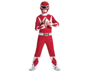 Strój Red Ranger Fancy - Power Rangers (licencja) rozm. S (4-6 lat)