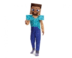 Strój Steve Plus- Minecraft (licencja) rozm.M (7-8 lat)