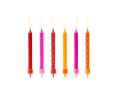 Świeczki urodzinowe kolorowe 6szt.