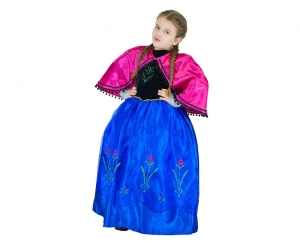 Strój dla dzieci Księżniczka różowo-niebieska (sukienka peleryna) rozm. 130/140 cm