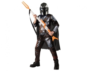 Strój dla dzieci Mandalorian Star Wars (kostium peleryna maska) rozm. 8-10 lat