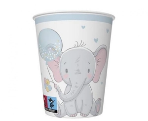 Kubeczki Baby Elephant with Blue Ballon 8 szt