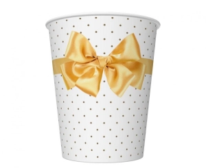 Kubeczki pap. Golden Bow Elegance 250 ml 8 szt