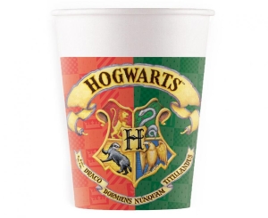 Kubeczki papierowe (WM) Harry Potter Hogwards Houses Warner 200 ml 8 szt (dawniej 93506)