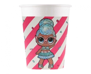 Kubeczki papierowe (WM) LOL Glitterati (MGA) 200ml 8 szt