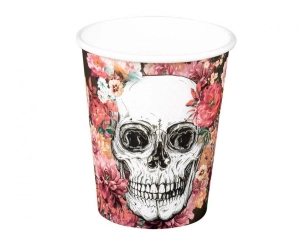 Kubeczki papierowe Day of the dead 250 ml 10 szt