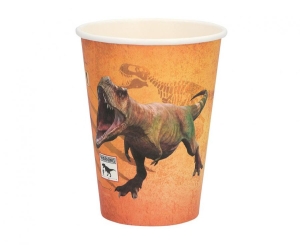 Kubeczki papierowe Dinozaur 250 ml 8 szt