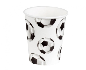 Kubeczki papierowe Football 250 ml 10 szt