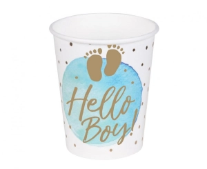 Kubeczki papierowe 'Hello Boy!' 250 ml 10 szt