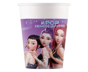 Kubeczki papierowe K-POP DEMON HUNTERS 200 ml 8 szt