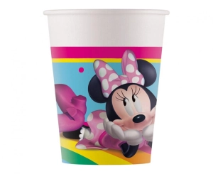 Kubeczki papierowe Minnie Rainbow Makes Me Smile 200 ml 8 szt