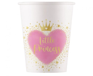 Kubeczki papierowe My little Princess 200 ml 8 szt