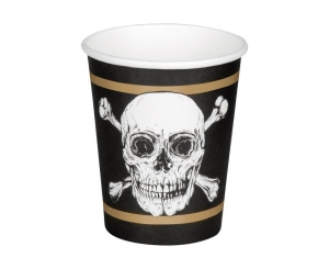 Kubeczki papierowe Piraci 250 ml. 10 szt