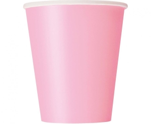 Kubeczki papierowe J. różowe 270ml 8 szt