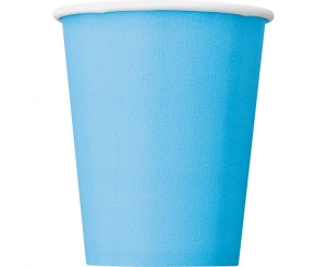 Kubeczki papierowe niebieskie 270ml 8 szt