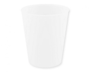 Kubek wielokrotnego użytku biały-transparentny 250 ml 1 szt