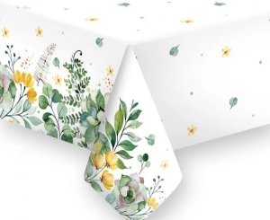 Obrus papierowy Akwarela Kwiaty Liście 120 cm x 180cm