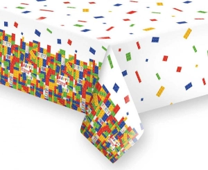 Obrus papierowy Building Blocks Birthday 120 x 180 cm