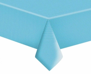 Obrus papierowy White Dots on Blue 120 x 180 cm