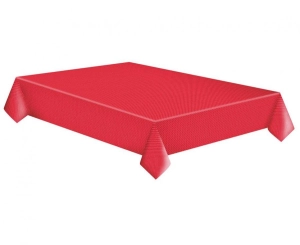 Obrus papierowy White Dots on Red 120 x 180 cm
