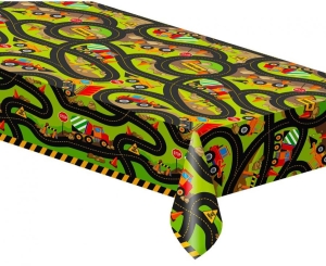 Obrus plastikowy BUDOWA 137 x 213 cm