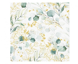 Serwetki Golden Eucalyptus 33 cm x 33 cm 20 szt