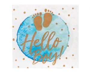 Serwetki 'Hello Boy!' 33 x 33 cm 20 szt