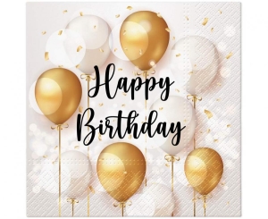 Serwetki Lunch Gold Celebration 33 cm x 33 cm 20 szt