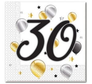 Serwetki papierowe "Balloons - 30" rozm. 33 x 33 cm 20 szt