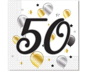 Serwetki papierowe "Balloons - 50" rozm. 33 cm x 33 cm 20 szt