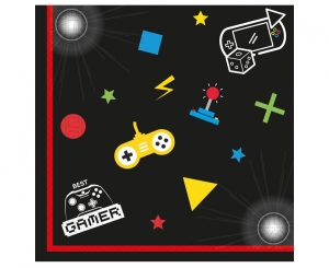 Serwetki papierowe Gaming Party 33 cm x 33 cm 20 szt