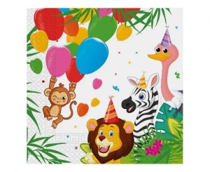 Serwetki papierowe Jungle Balloons 33 cm x 33 cm 20 szt